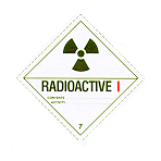 Класс 7 - радиоактивные вещества с удельной активностью более 70 кБк/кг (2 нКи/г)
